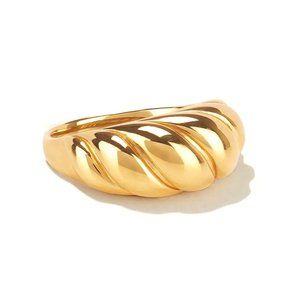 ROPE BOLD Style Gold Twist Ring